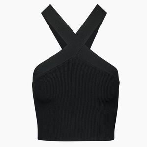 Aritzia Babaton Criss cross crop, size Small